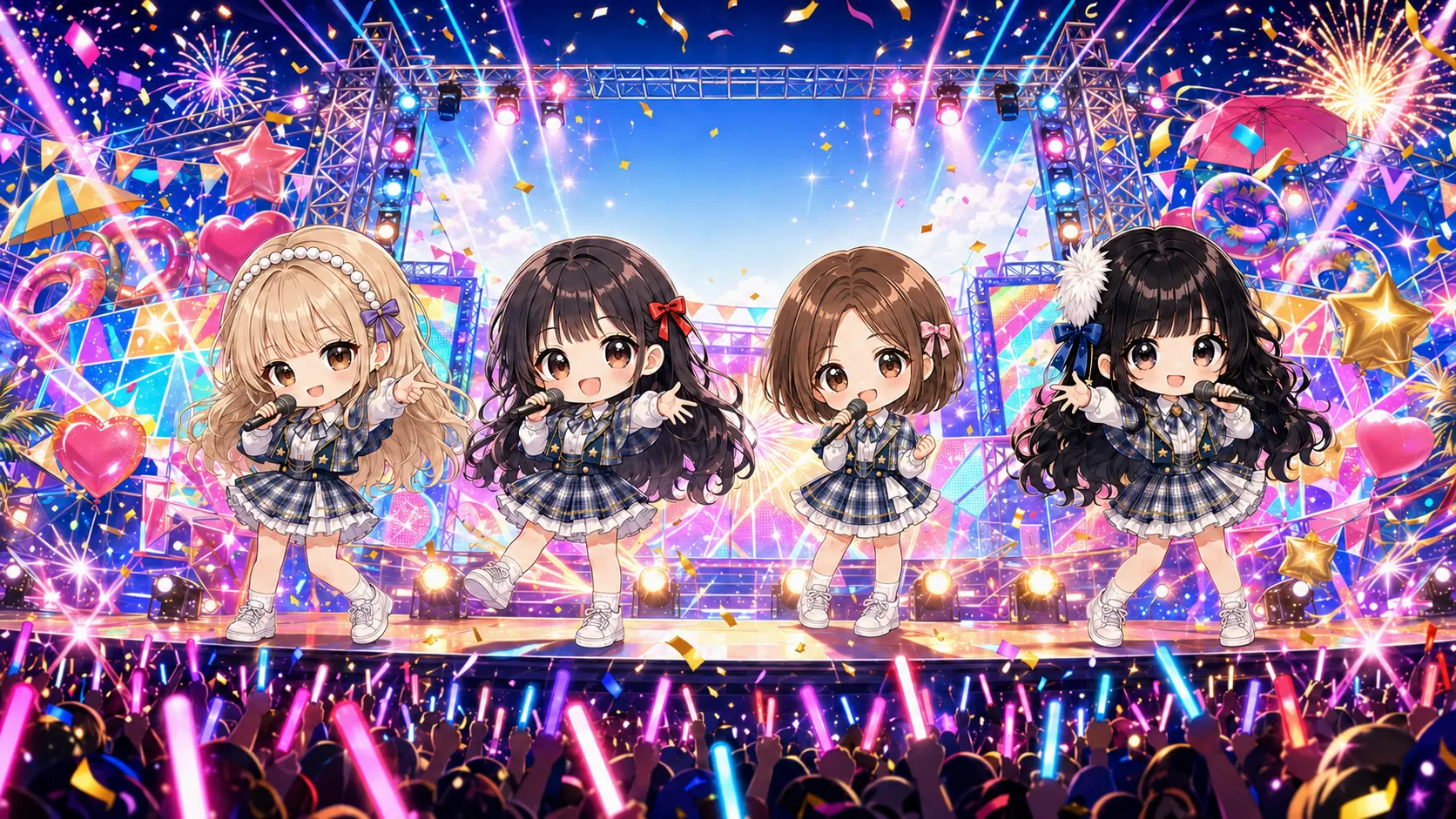 フェスのステージに立つHOLIDAYSの4人